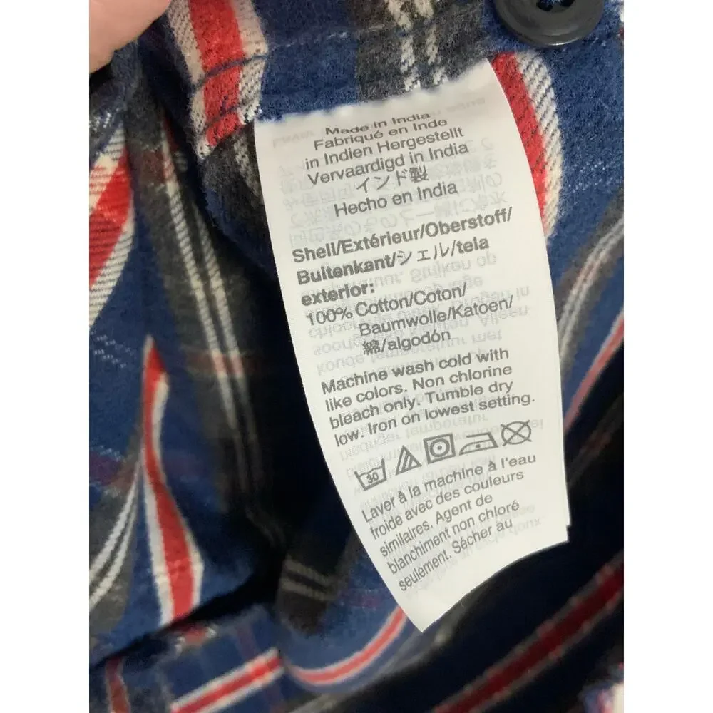 J. Crew‎ Plaid Flannel Shirt Slim size medium